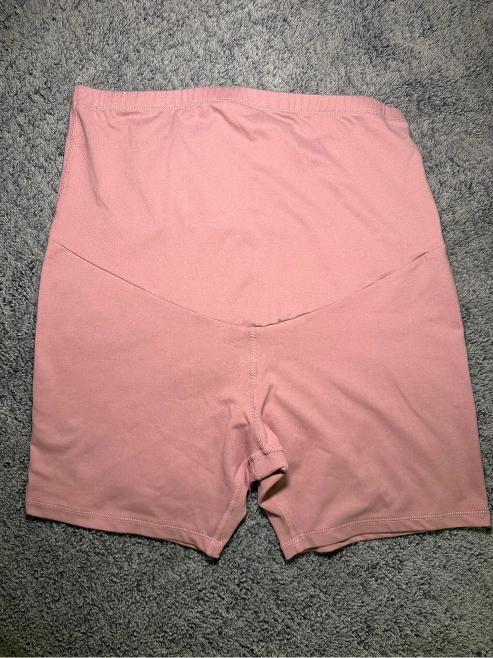 Women’s High-Waist Pink Bike Shorts Maternity